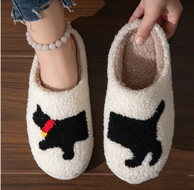 Double Fight Cartoon Cotton Slippers