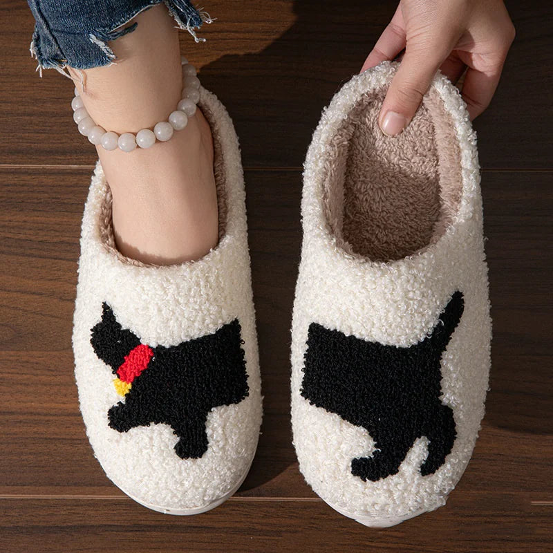 Double Fight Cartoon Cotton Slippers