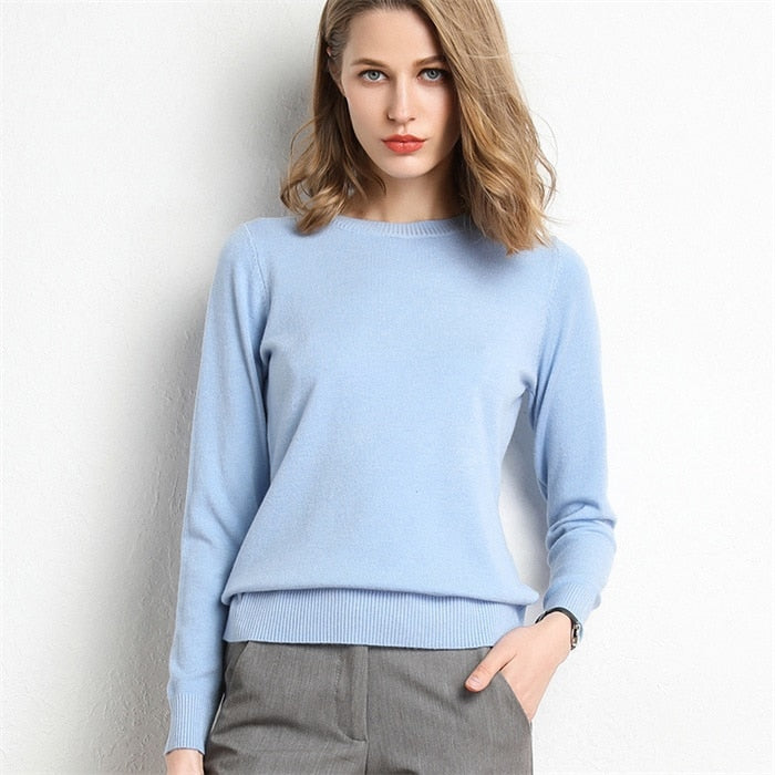 Knitted Pullover Women Sweater