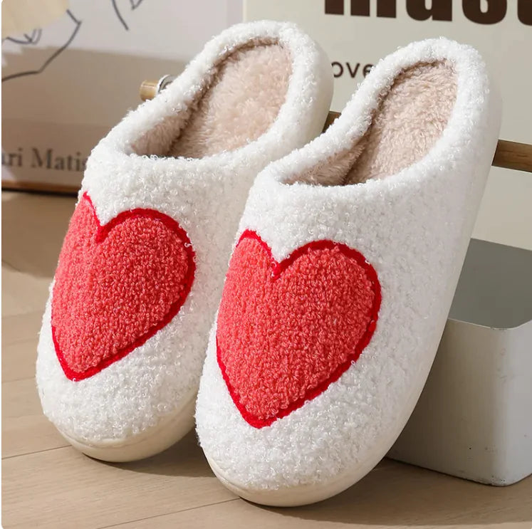 Women's Plush Valentine's Day House Slippers – Cozy & Stylish