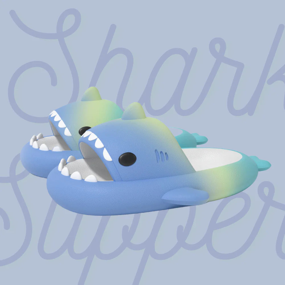 Rainbow Shark Slippers