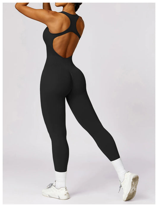 Tight Sports Back V Shape One-piece