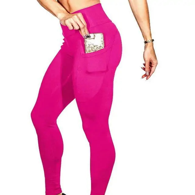 FitFlex Yoga Running Pants with Side Pocket