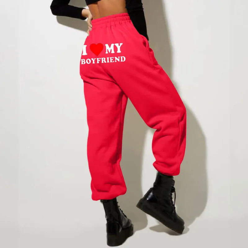 High Elastic Waist Sweatpants