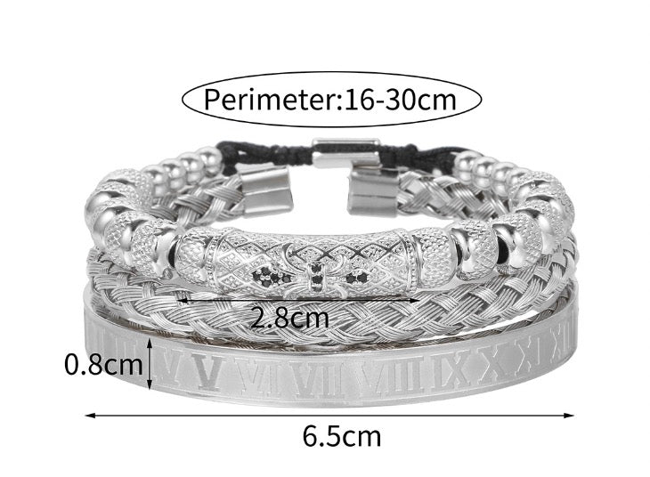 Stainless Steel Roman Bracelets